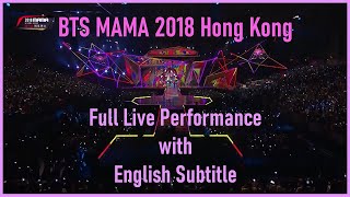 BTS (방탄소년단) Full Live Performance at MAMA in Hong Kong 2018[ENG SUB][Full HD]