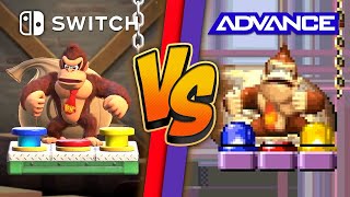 Mario vs. Donkey Kong Graphics Comparison (Switch vs. GBA)
