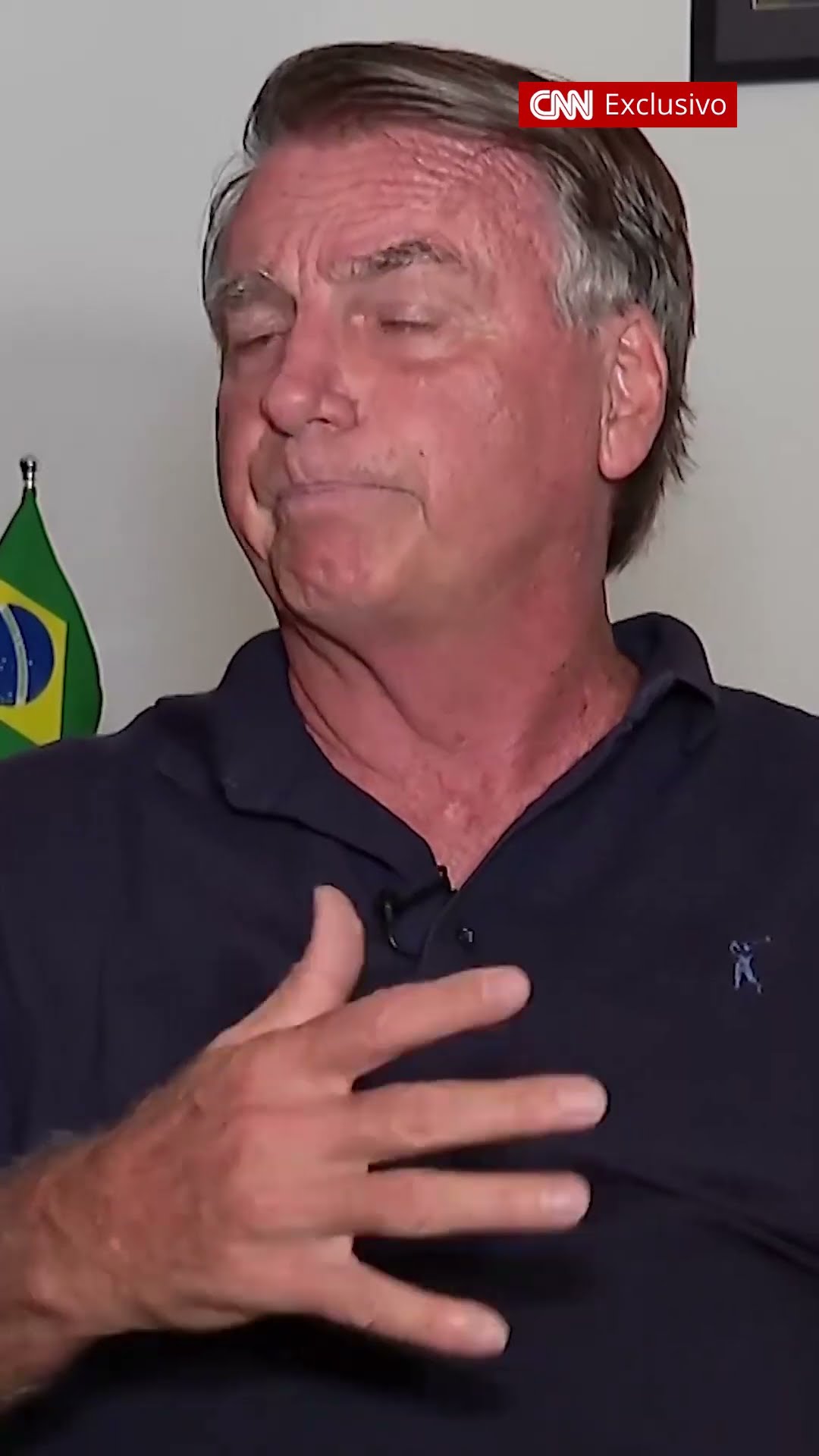 “Eu não vou fugir do Brasil”, diz Jair Bolsonaro à CNN
