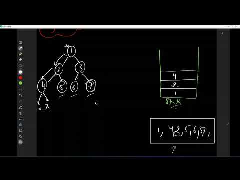 Binary tree inorder traversal ll iterative ll stack - YouTube
