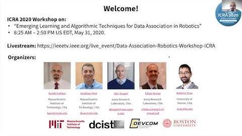 ICRA 2020 workshop on "Emerging Learning and Algorithmic Methods for Data Association in Robotics"