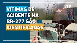 Vídeo mostra momento do engavetamento na BR-277; veja