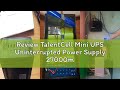 Review TalentCell Mini UPS Uninterrupted Power Supply 27000mAh 97.2Wh Lithium ion Backup Battery Pac