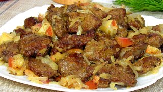 Самая вкусная и нежная куриная печень! Любимый рецепт моего мужа! Куриная печень с яблоками и луком. screenshot 5