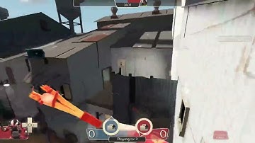 Trimping across the bridge in 2fort without tide turner