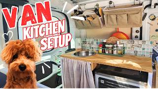 VAN KITCHEN SETUP | The Build Is Almost DONE - 2022 Ford Transit Connect XL #vanlife #vanbuild