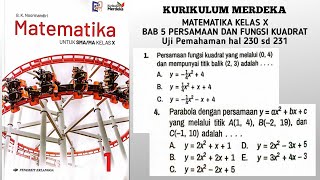Uji Pemahaman hal 230 sd 231 part 1 Matematika Kelas 10