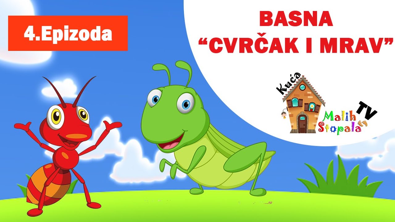 Vrtić kod kuće - Ep.4 - Cvrčak i mrav - Kuća Malih Stopala TV