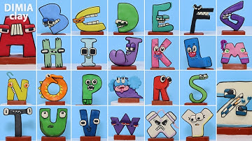 Making Alphabet Lore (A-Z) with clay | Dimia clay tutorial