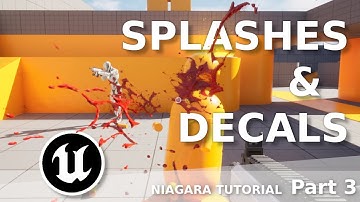 UE5 : Create splashes & Decals from Scratch with Niagara (Implementation, Parameters) - Part 3