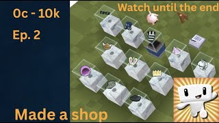 0c To 10k And Zombie Set Challenge In Cubic Castles Ep 2  Made A Shop