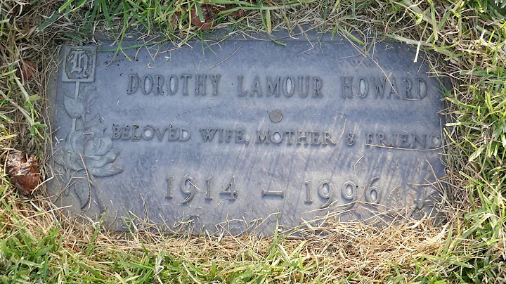 Actress Dorothy Lamour Grave Forest Lawn Hollywood Hills LA CA USA December 3, 2020