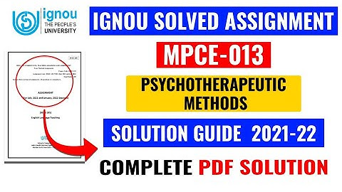 MPCE 13 Solved Assignment 2021-22 | MPCE 13 Solved Assignment PDF 2021-22 | MPCE 13 Ignou Assignment