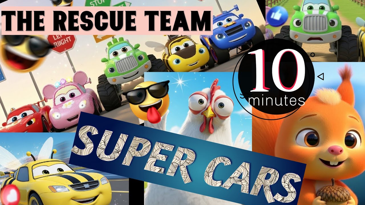 10 MINUTES NON-STOP CARTOON RACE CAR SOUNDS 🚗💨 | PURE RACING SFX (NO MUSIC)