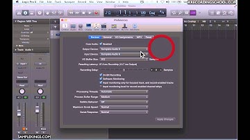 LOGIC PRO X Lesson 4 0f 105:Audio Setup