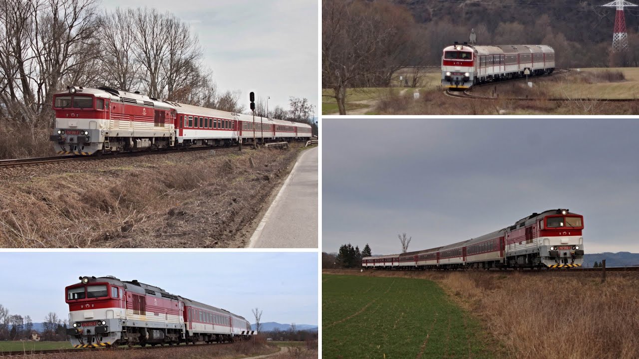 Vlaky Slovensko - Okuliarnik ZSSK 757.002 opäť na hornej Nitre 