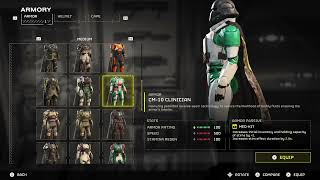HELLDIVERS 2: CM-10 Clinician Armor ...Perks