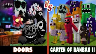 Doors vs. Garten of Banban 2 | Minecraft (INTENSE!)