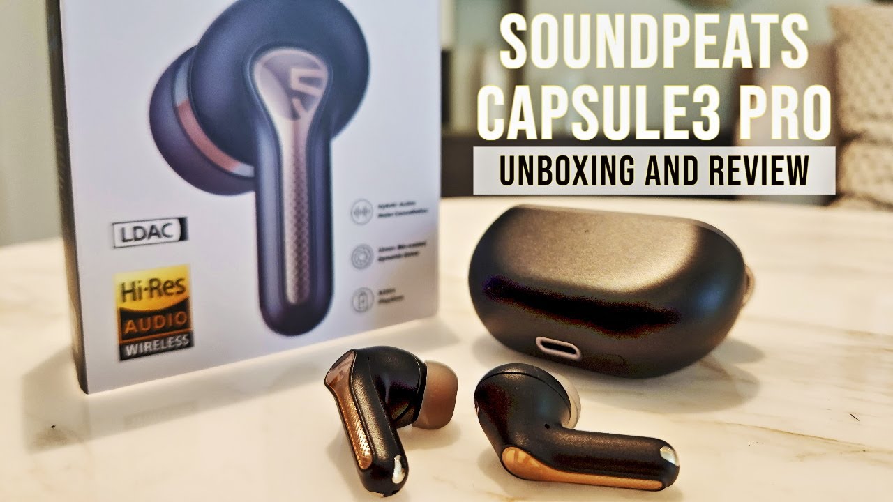 The SOUNDPEATS Capsule3 Pro Hi-Res Audio Wireless Earbuds with Active  Noise-Cancellation and LDAC 