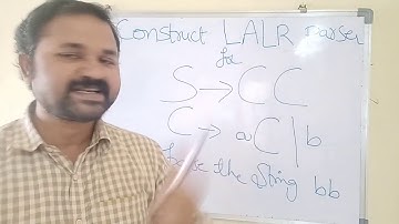 LALR parser in compiler design with solved example2