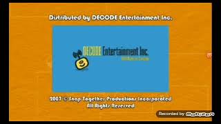 Kids CBC Decode Entertainment lnc HalifaxFlim A DHX Media Company (2007-2015)