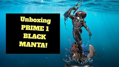 Unboxing Prime 1 Injustice 2 Black Manta 1/4 from Sideshow