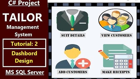 2.Tailor Management System C# with SQL Database | Dashboard Design | C# Projects in Urdu/Hindi