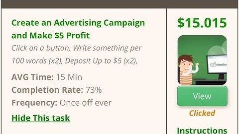 Create an Advertising Campaign and Make $5 Profit| Timebucks Task done