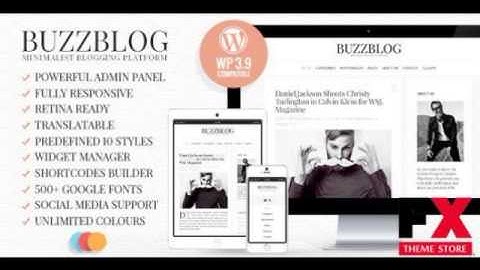 Preview BuzzBlog - Clean and Personal WordPress Blog Theme T