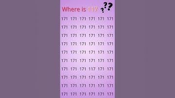 Where is 117#foucus #focustest #puzzle #braintest #iqtest #enjoy  #maths #mathematics