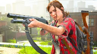 The Last Of Us 2 Aggressive Gameplay Day 1 Jackson - Grounded No Damage - 4K Ps5