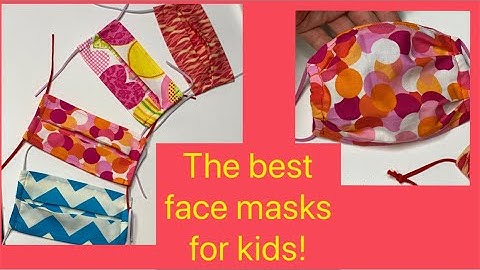 How to make one-layer face masks for kids.😷