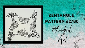 Zentangle Pattern 62/80 Mindful Art Easy #zentangle #zentangleart #zentanglepatterns #mindfulart