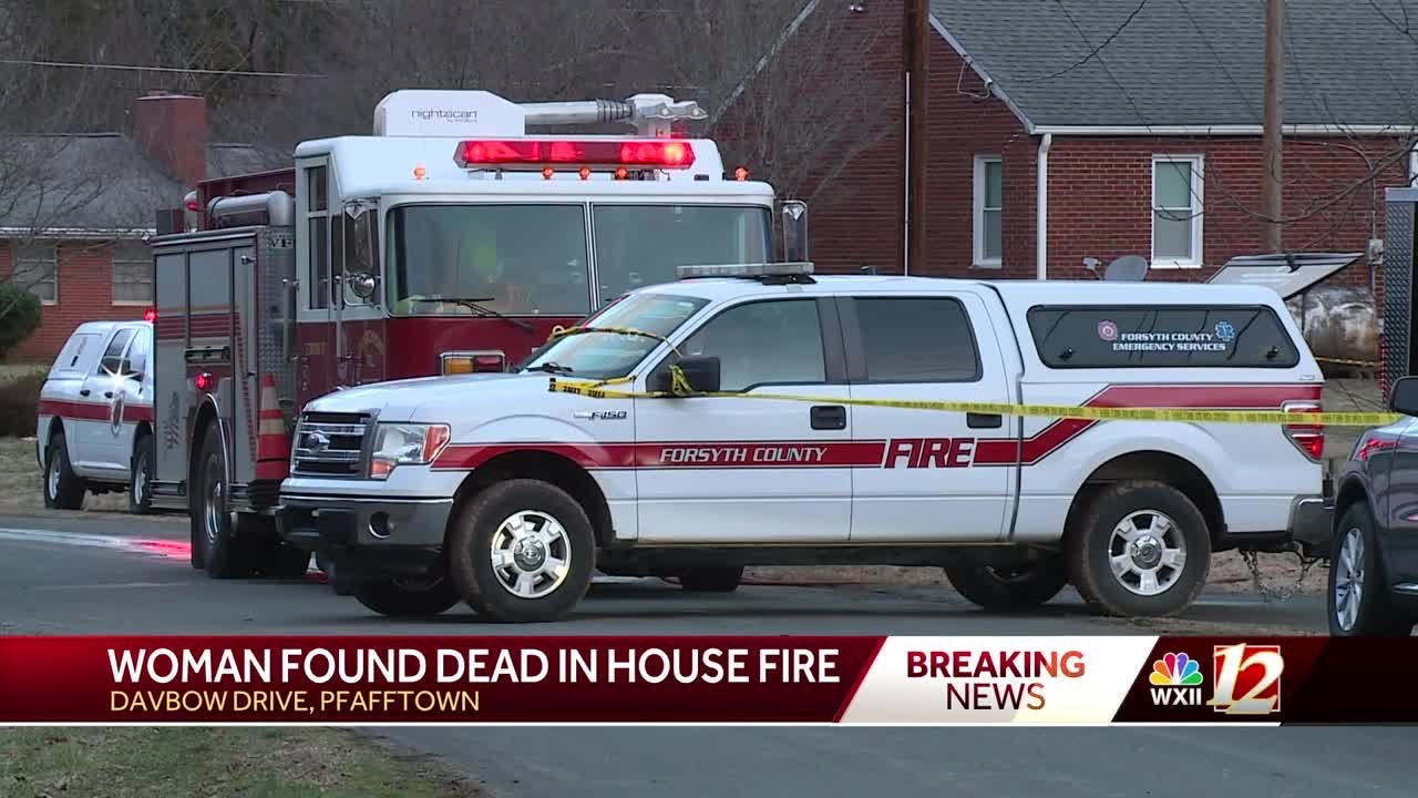 Unidentified woman found dead after house fire in Pfafftown - YouTube