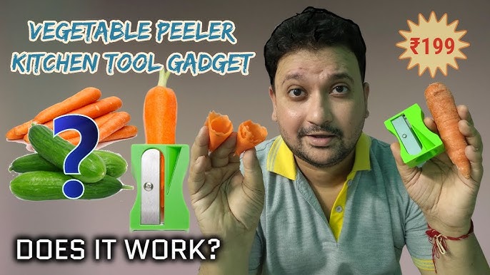 Monkey Business Karoto Carrot Sharpener | Vegetable Peeler | Veggie Peeler & Cucumber Peeler | Fun Kitchen Gadgets | from A Series of Unique Peelers F