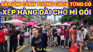 Sài Gòn Xếp Hàng Dài Ăn Mỳ Gói - Tưng Bừng Ngày Hội Mỳ Hảo Hảo Và Fast Food Jollibee Nick Nguyen