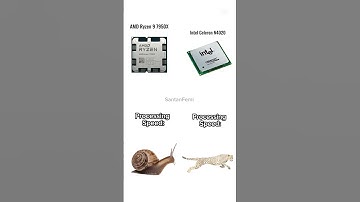 Intel Celeron N4020 vs AMD Ryzen 9 7950X Processing Speed Comparison