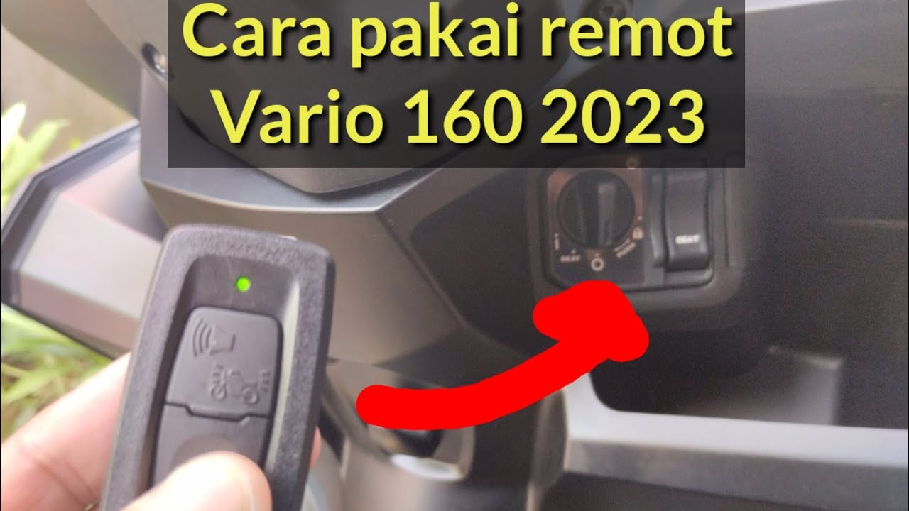 Cara pakai remot Vario 160 2023 Terbaru