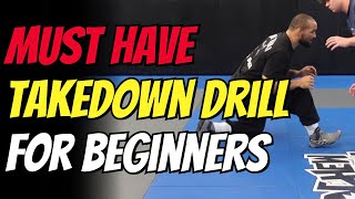 EASY Takedown Drills for Beginners in BJJ or Wrestling (I Did these DAILY!)