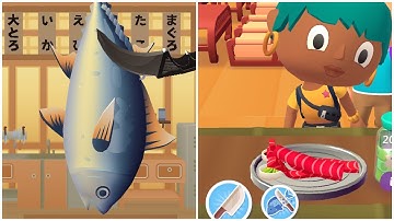 FUN VIDEO 3D GAME SUSHI ROLL RESTAURANT #10 | SATISFYING AND ASMR COOKING GAME | ANDROID/IOS