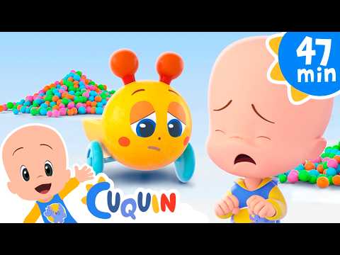 Oruga tragabolas: diversión con colores | Canciones y episodios en familia con Cuquín