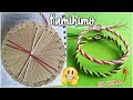 Cómo hacer una pulsera redonda con la técnica KUMIHIMO ▶️ Pulseras de hilo con disco / facil