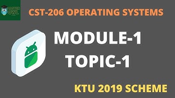 MODULE 1 - TOPIC 1 - INTRODUCTION TO OPERATING SYSTEMS | KTU S4 2019 SCHEME | MASTER OWL