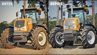 Antes Depois - Valtra Bh145 Gii - Schulis Customs Projetos Tratores Tractors Before After