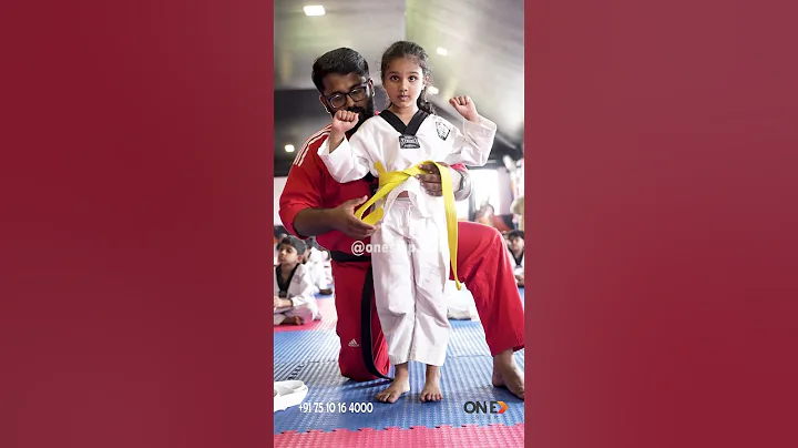 Gowri Murali Velayudhan Menon | Receiving Taekwondo Yellow Belt | At One Step