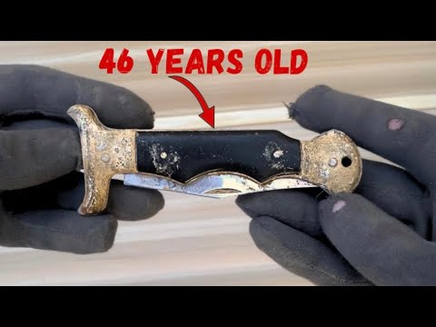 46 year Old Bowie Style Pocket Knife Restoration