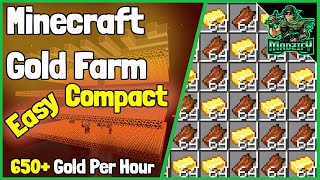 ¡Tutorial de granja de oro FÁCIL Y COMPACTA! Minecraft 1.16.5 (Más de 650 oro por hora) screenshot 3