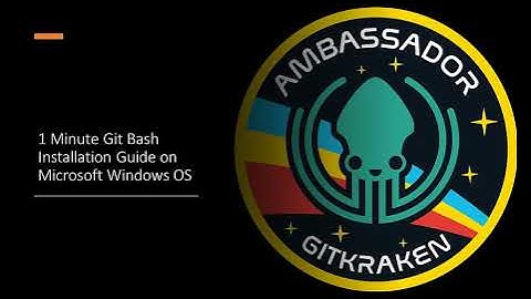 1 Minute Git Bash Installation Guide on Microsoft Windows OS