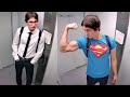 Another biceps flex in the elevator secret identity revealed