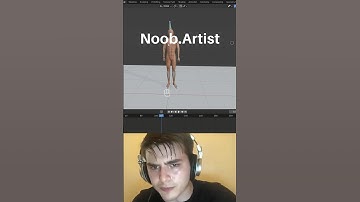 Noob vs Pro artist: select hidden bones #blendertutorial #blender #blendercommunity #blender3d #b3d